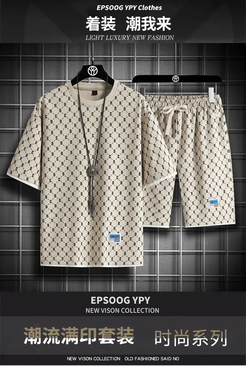 Men's Full Print Casual Suit Gray Bomber Style — feature 1