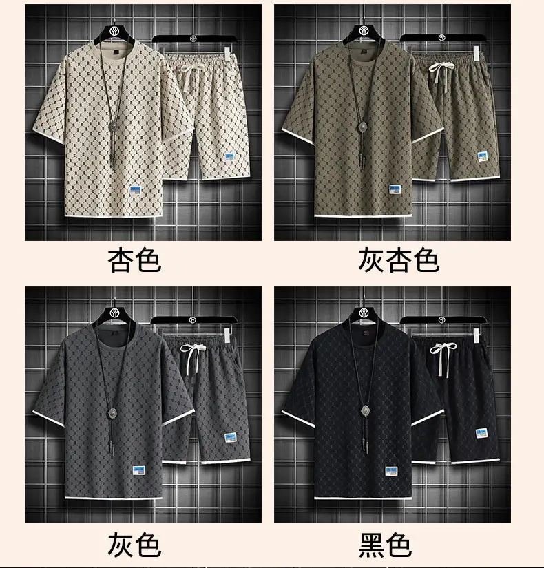 Men's Full Print Casual Suit Gray Bomber Style — feature 10