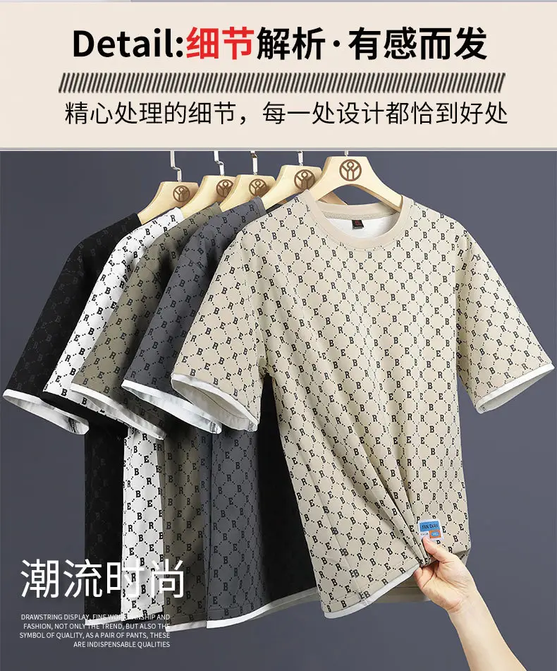 Men's Full Print Casual Suit Gray Bomber Style — feature 4