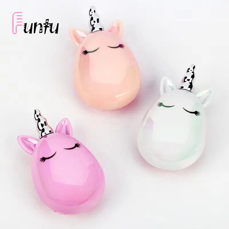 Cute Unicorn Hair Comb for Girls Pink White - Image 11