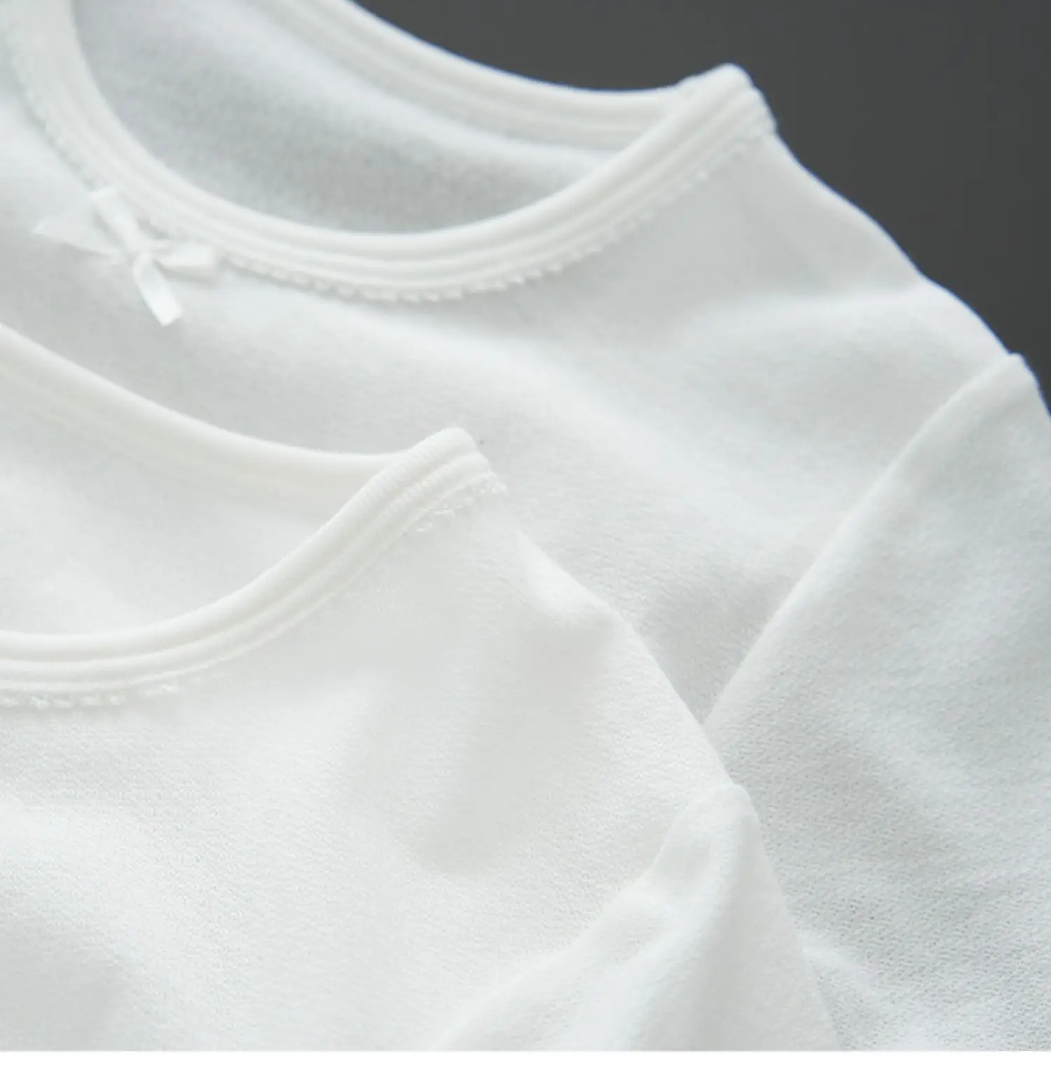 White Cotton Two-Piece Tank Top Set Large — feature 14