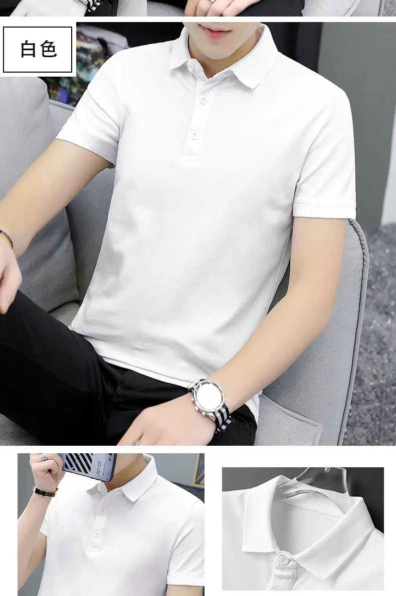 Men's New Summer Polo T-Shirt Multi Color — feature 11