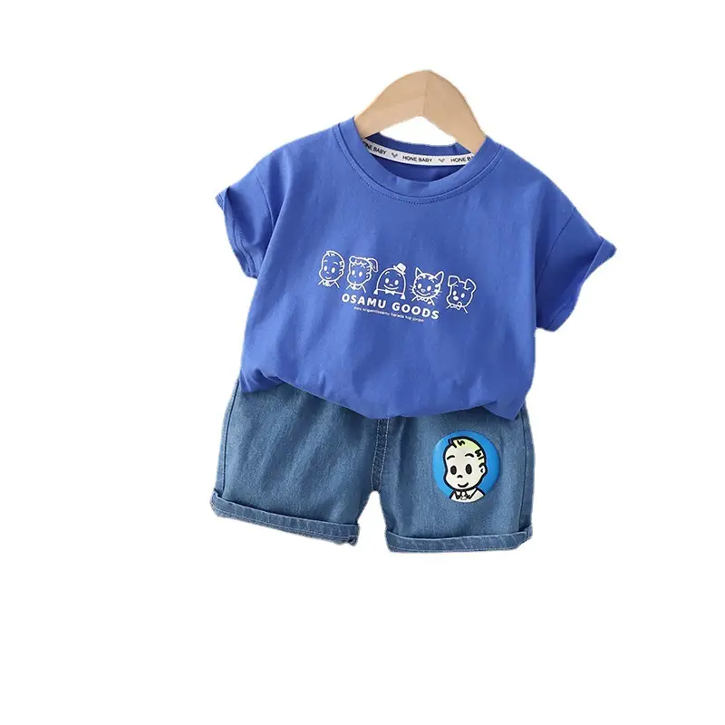 Children Cotton Graphic Shorts Suit Summer Boys - Image 8