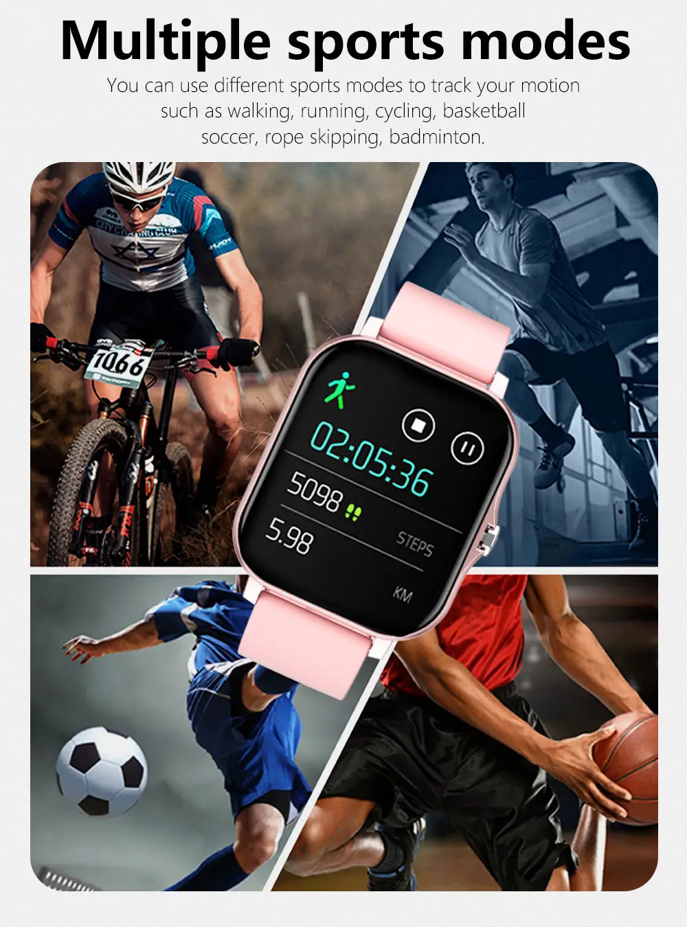 Gold Mesh Smart Watch with Touch Screen & Bluetooth — feature 11