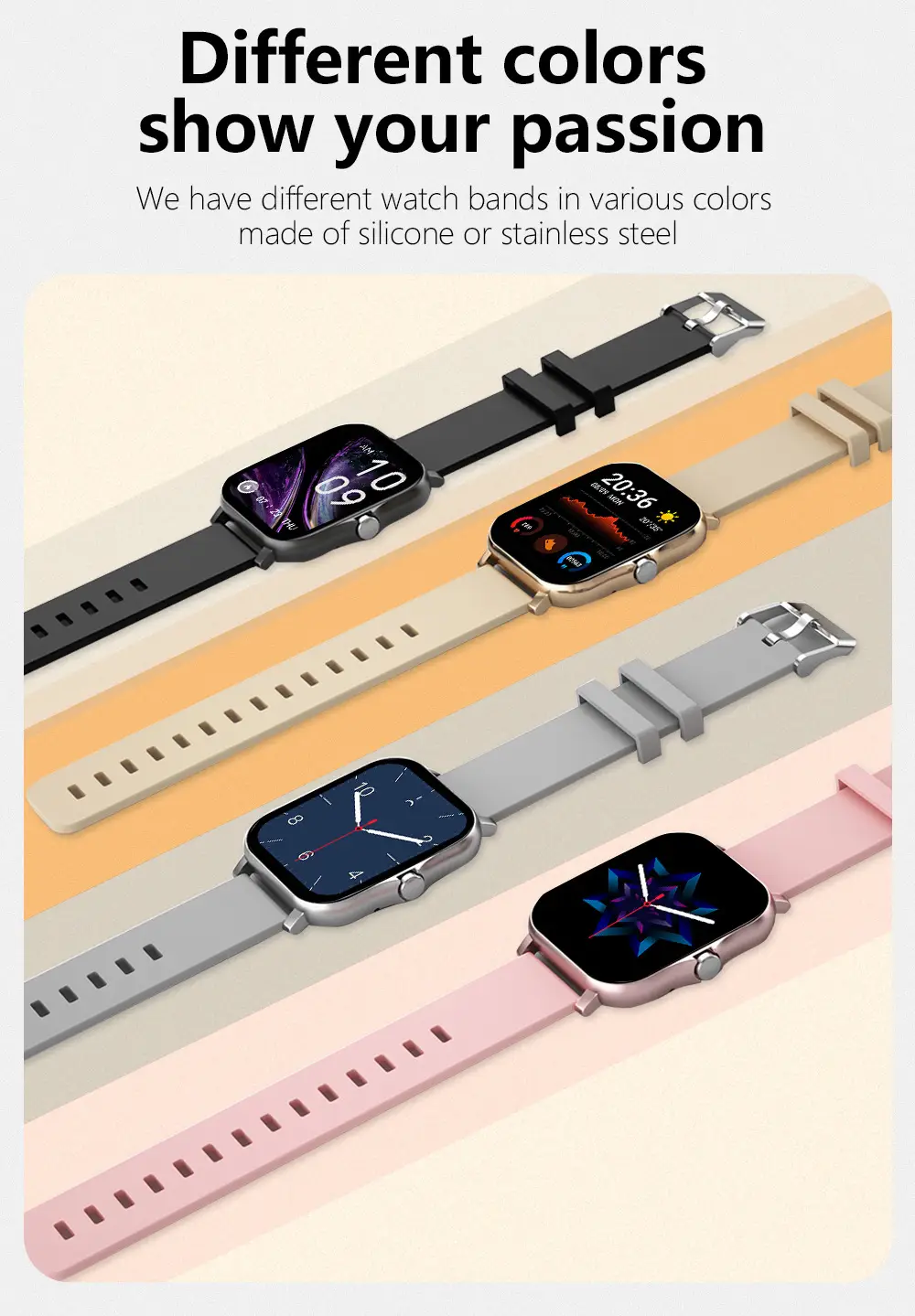 Gold Mesh Smart Watch with Touch Screen & Bluetooth — feature 15