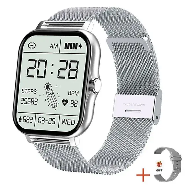 Gold Mesh Smart Watch with Touch Screen & Bluetooth - Image 10