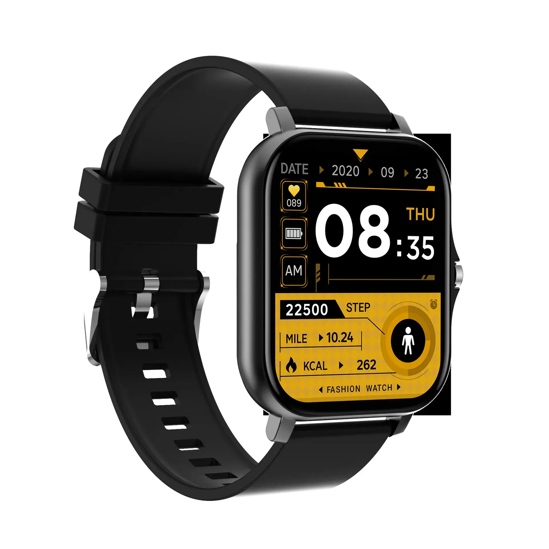 Gold Mesh Smart Watch with Touch Screen & Bluetooth - Image 2