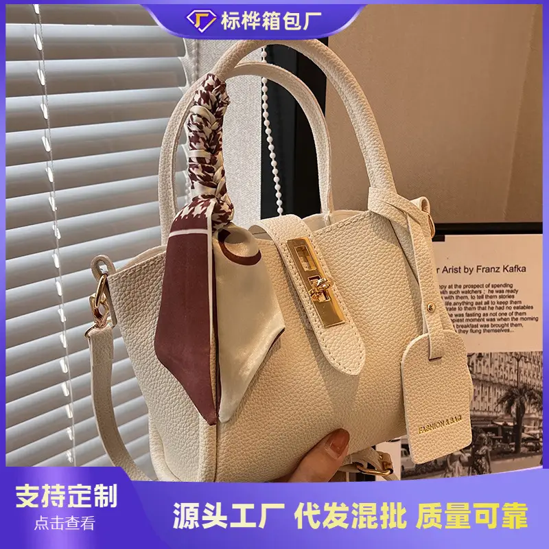 Blue Leather Shoulder Messenger Bag for Women 2023 - Image 9