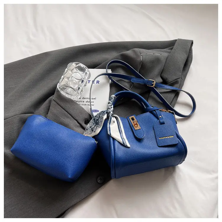 Blue Leather Shoulder Messenger Bag for Women 2023 — feature 19