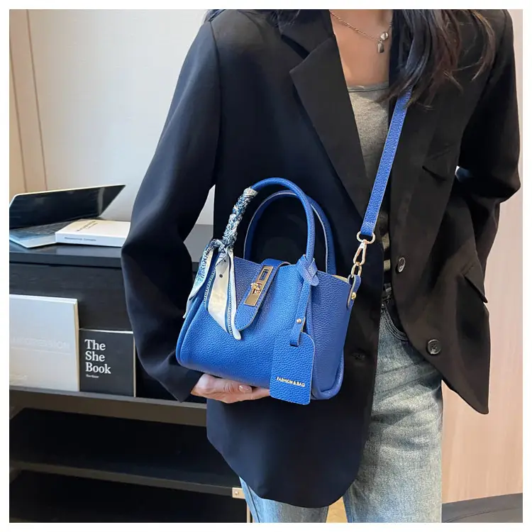 Blue Leather Shoulder Messenger Bag for Women 2023 — feature 31