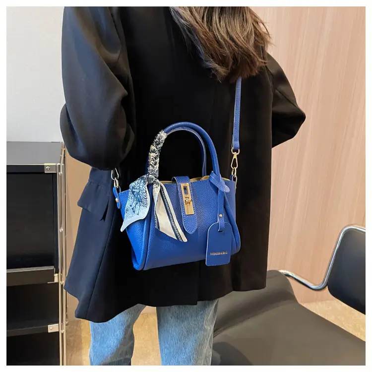 Blue Leather Shoulder Messenger Bag for Women 2023 — feature 33