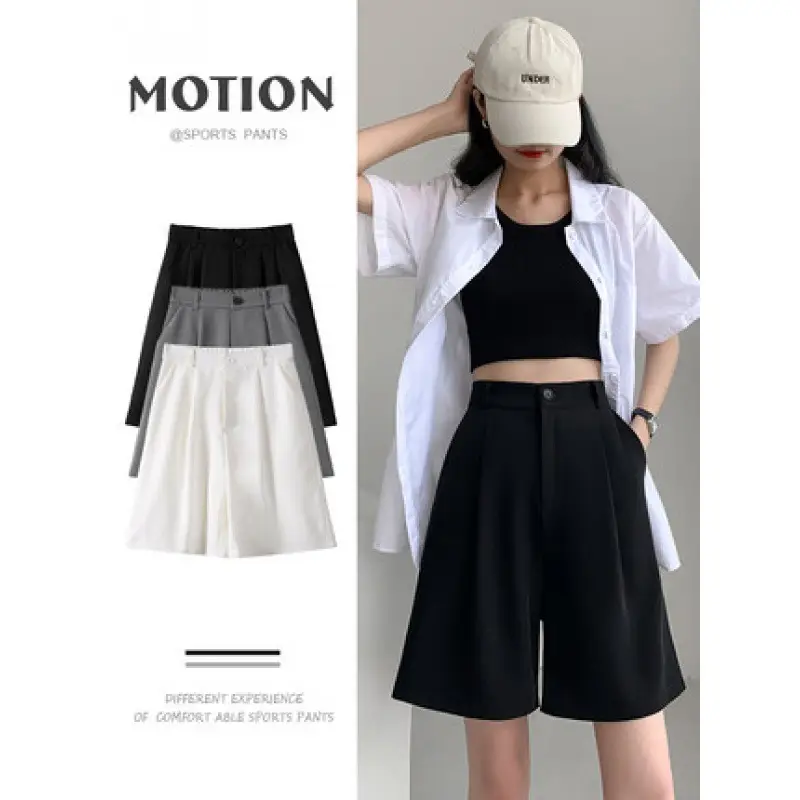 Women's Thin Slimming Shorts with High Waist Design - Image 2