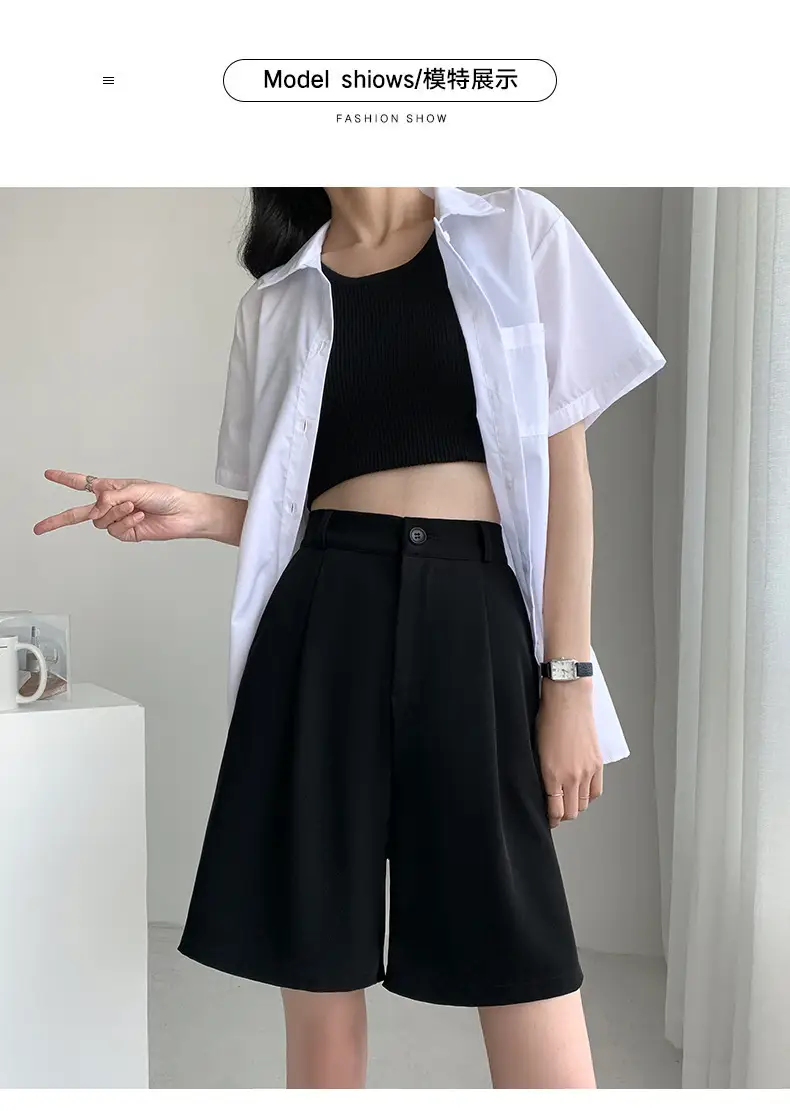 Women's Thin Slimming Shorts with High Waist Design — feature 13