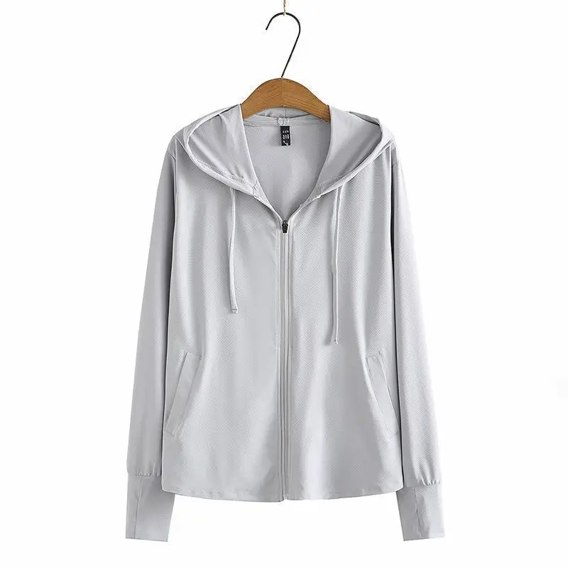 Plus-Size Women Ice Silk Sun Protection Jacket 2025 - Image 9