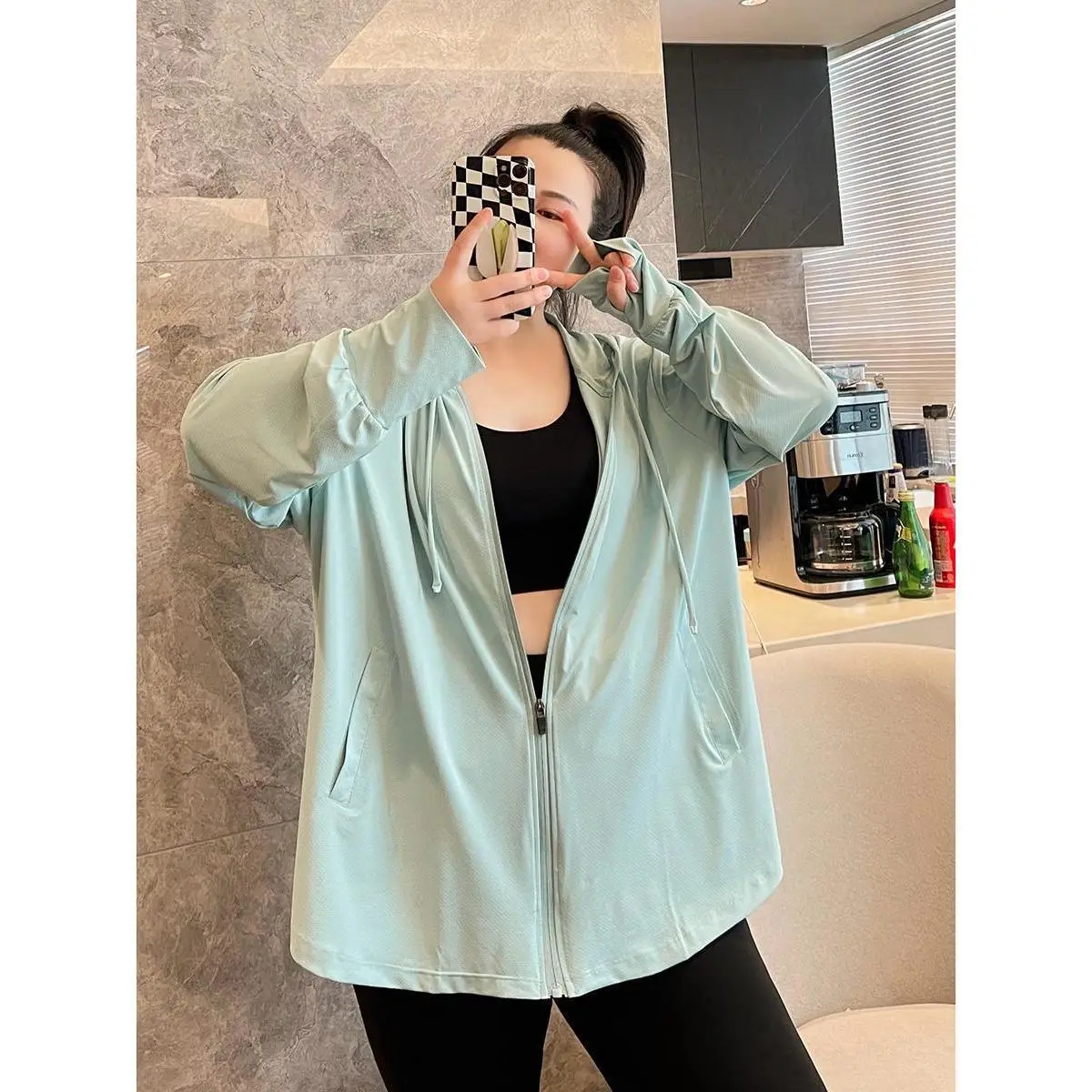 Plus-Size Women Ice Silk Sun Protection Jacket 2025 - Image 4