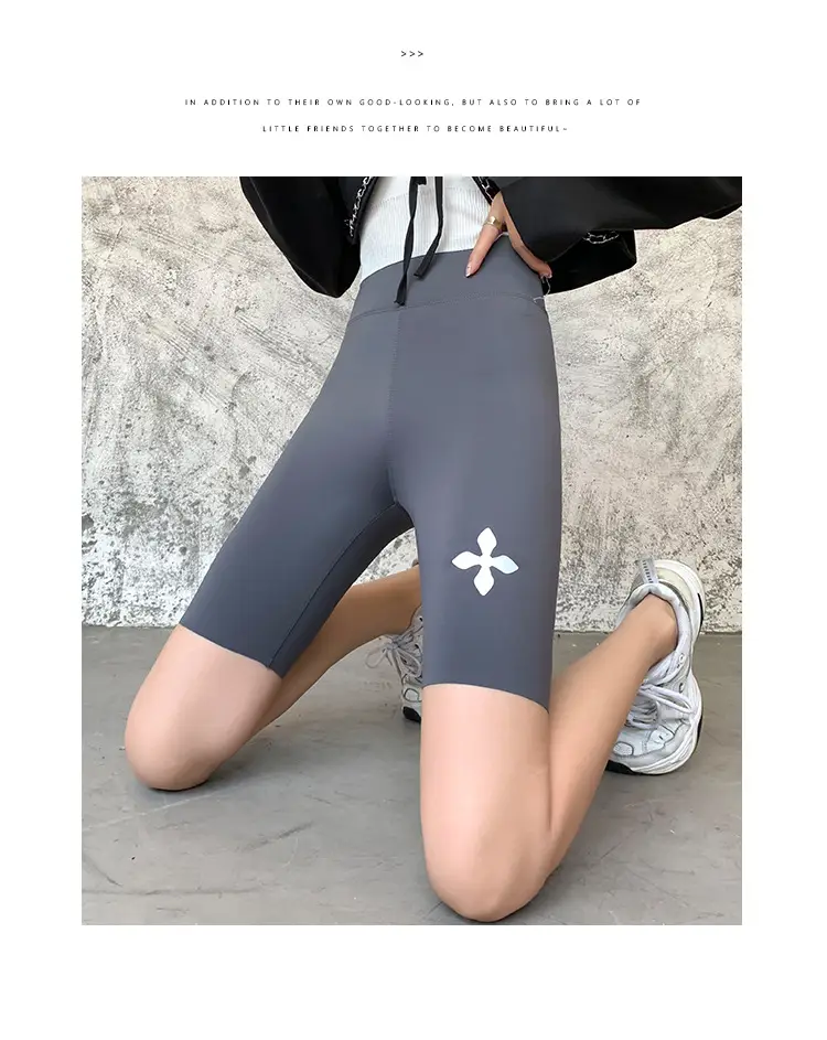 Women's Black Tight Shark Pants for Yoga & Sports — feature 15