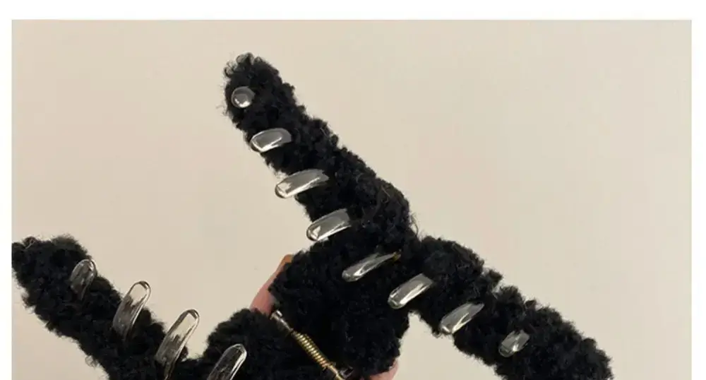 Plush Hair Clip for Women Large Shark Clip Autumn Winter — feature 21