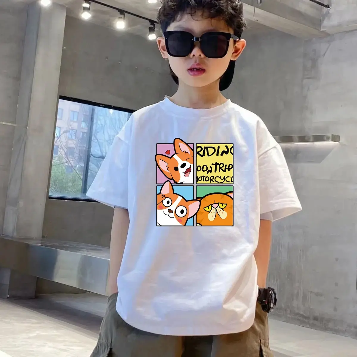 Kids Black T-Shirt Summer 2025 Medium Large — feature 22