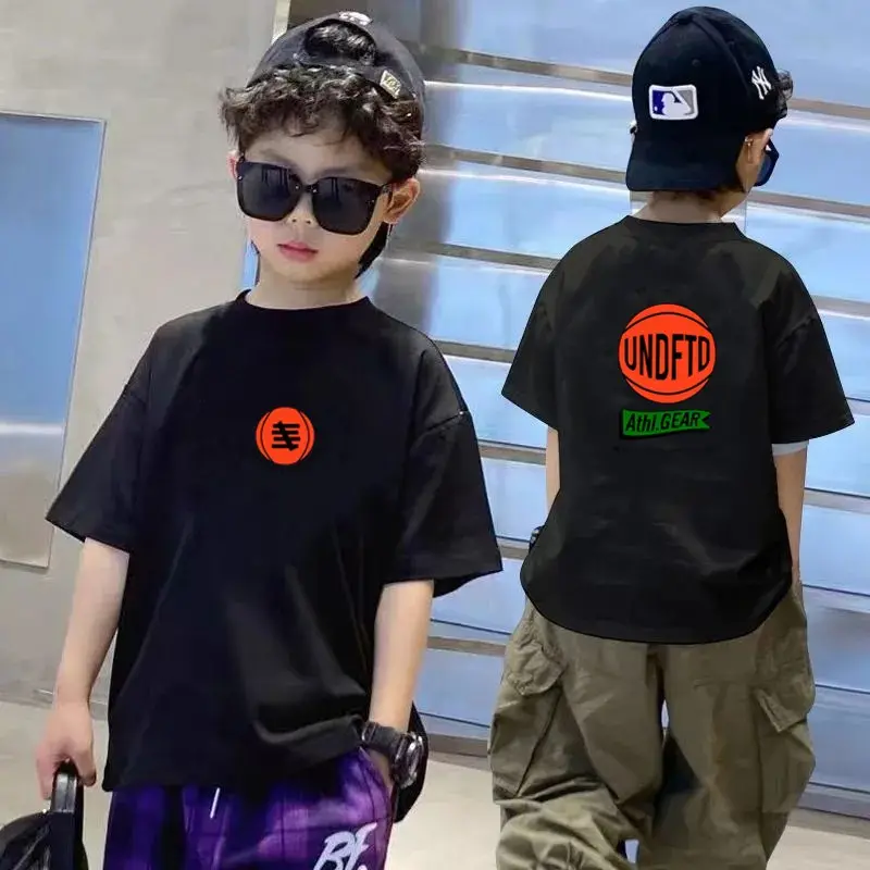 Kids Black T-Shirt Summer 2025 Medium Large — feature 26