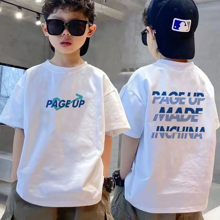 Kids Black T-Shirt Summer 2025 Medium Large — feature 8