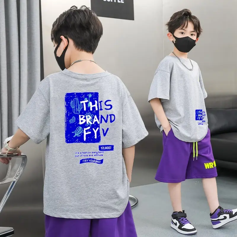 Kids Black T-Shirt Summer 2025 Medium Large - Image 31