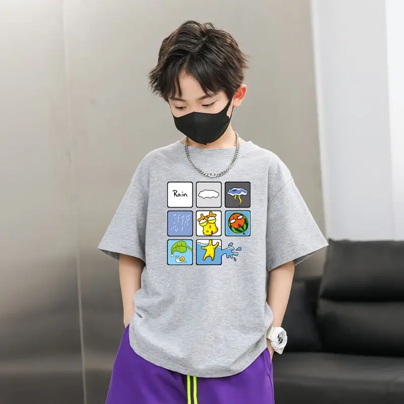 Kids Black T-Shirt Summer 2025 Medium Large - Image 33