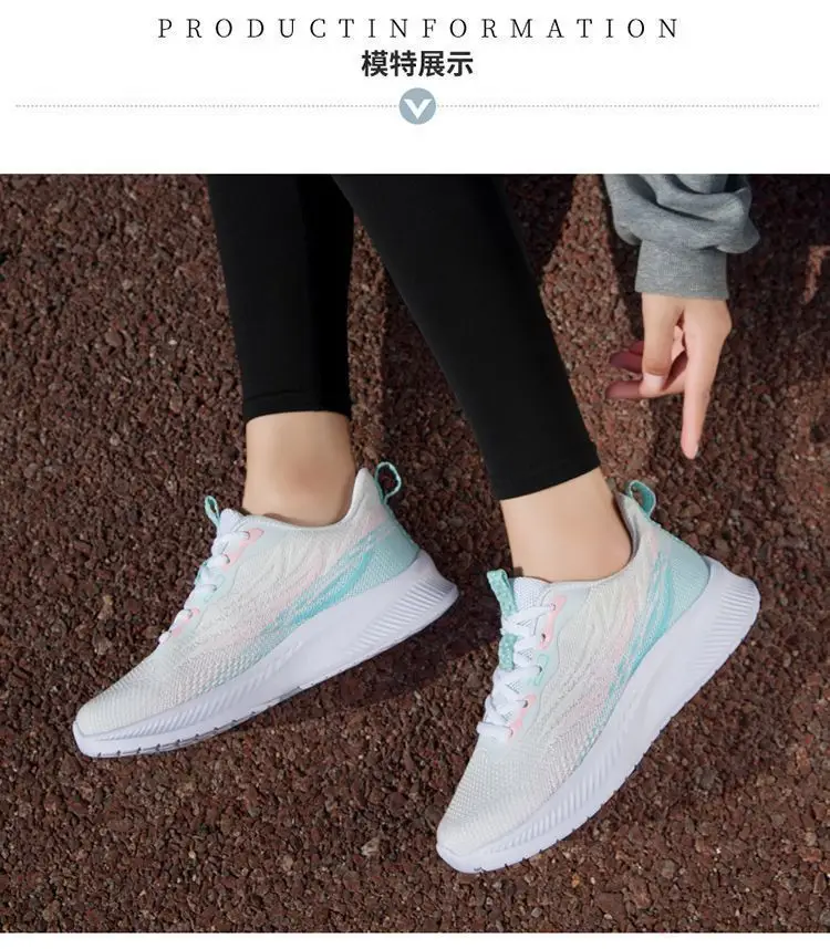 2025 New Autum Sports Shoes Women's Mesh Shoes Foreign Trade Cross-Border Ultra-Light Breathable Non-Slip Running Shoes Dropshipping — feature 10