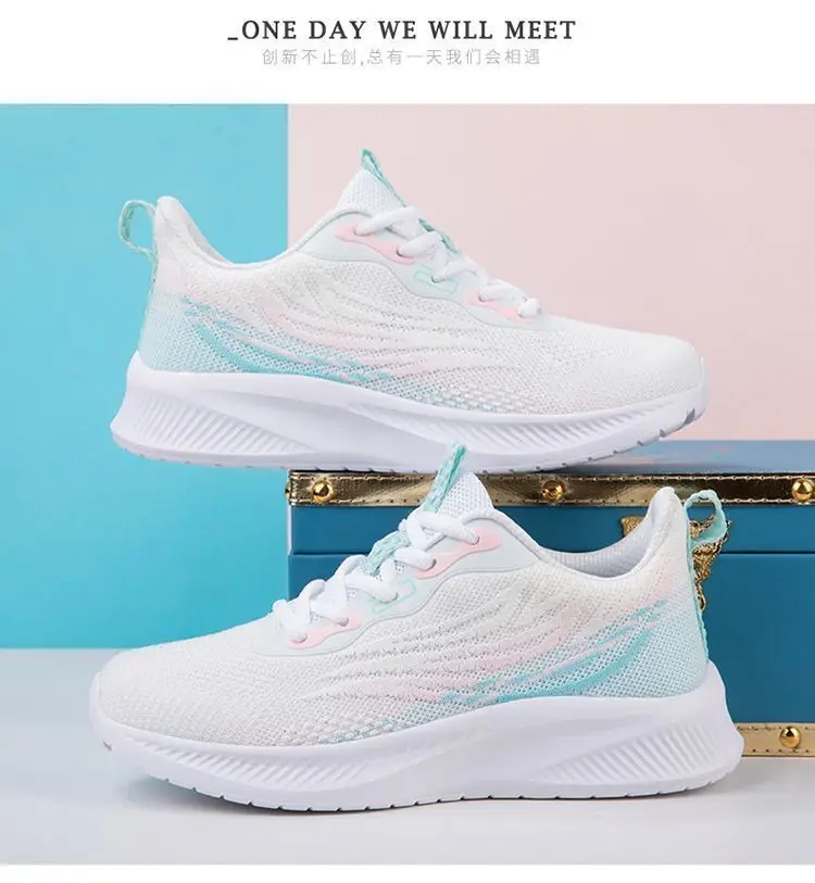 2025 New Autum Sports Shoes Women's Mesh Shoes Foreign Trade Cross-Border Ultra-Light Breathable Non-Slip Running Shoes Dropshipping — feature 13