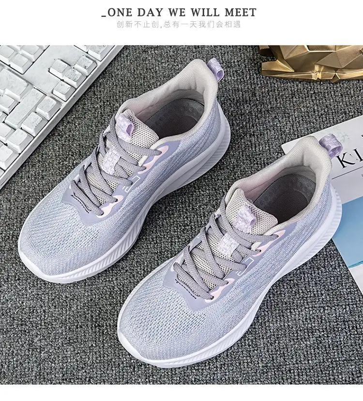 2025 New Autum Sports Shoes Women's Mesh Shoes Foreign Trade Cross-Border Ultra-Light Breathable Non-Slip Running Shoes Dropshipping — feature 17