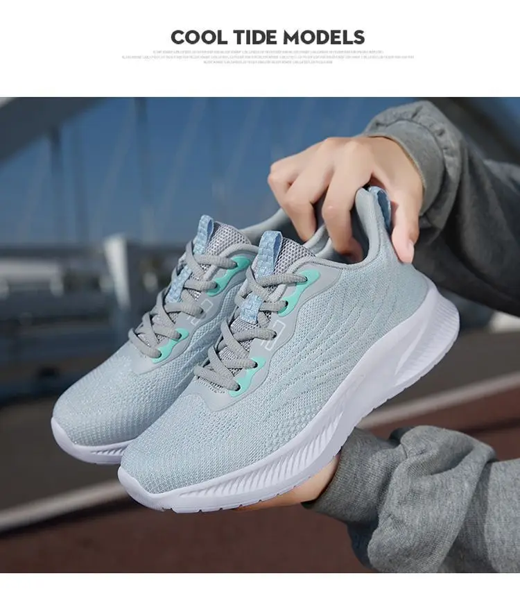 2025 New Autum Sports Shoes Women's Mesh Shoes Foreign Trade Cross-Border Ultra-Light Breathable Non-Slip Running Shoes Dropshipping — feature 19