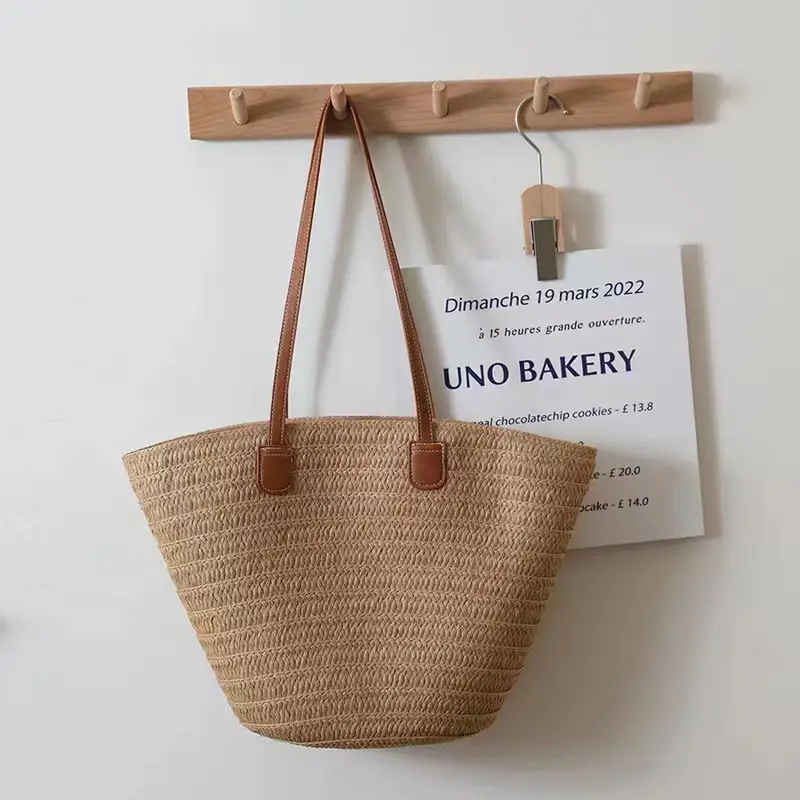 New Summer Straw Woven Shoulder Bag Large Capacity