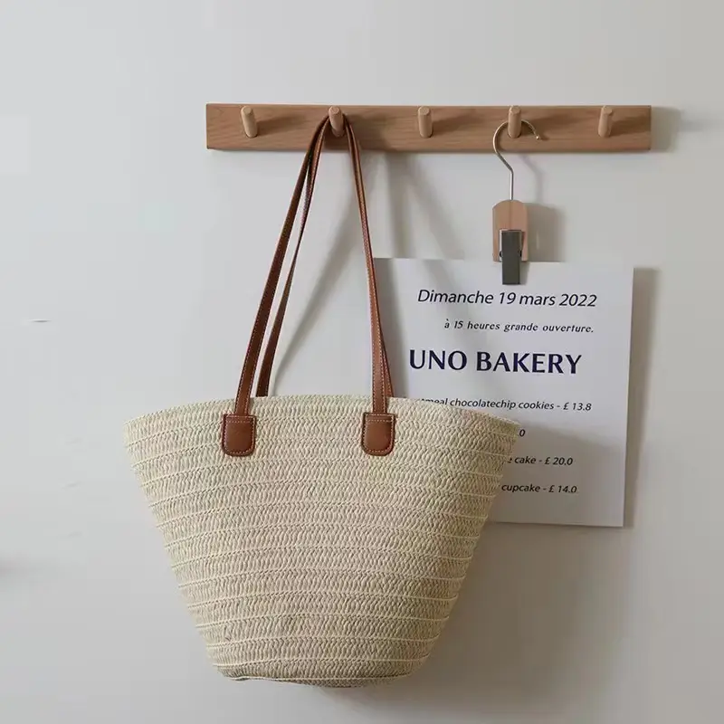 New Summer Straw Woven Shoulder Bag Large Capacity