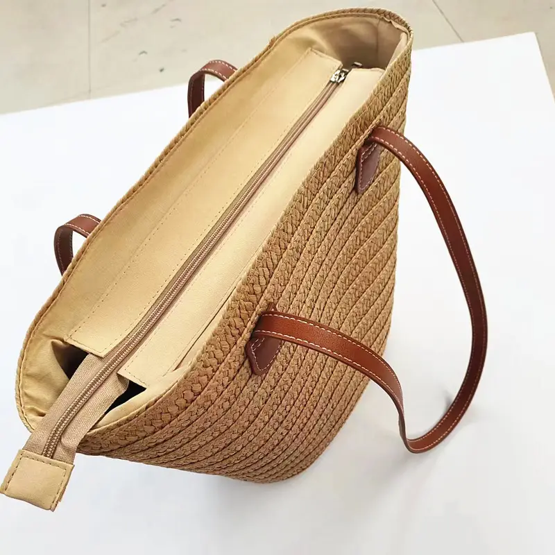 New Summer Straw Woven Shoulder Bag Large Capacity