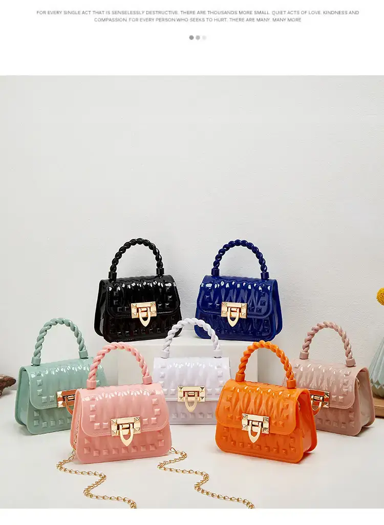 Pink Rivet Chain Shoulder Bag for Women — feature 2