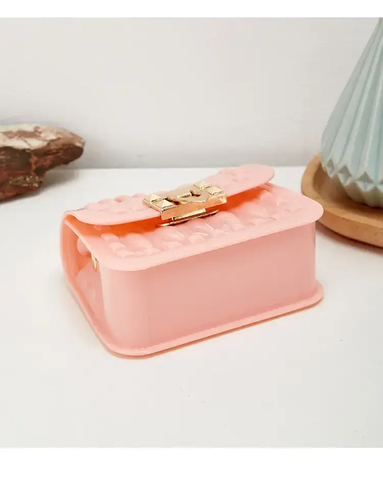 Pink Rivet Chain Shoulder Bag for Women — feature 27