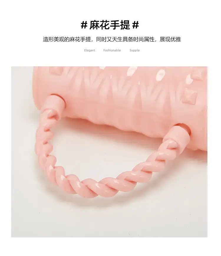 Pink Rivet Chain Shoulder Bag for Women — feature 3