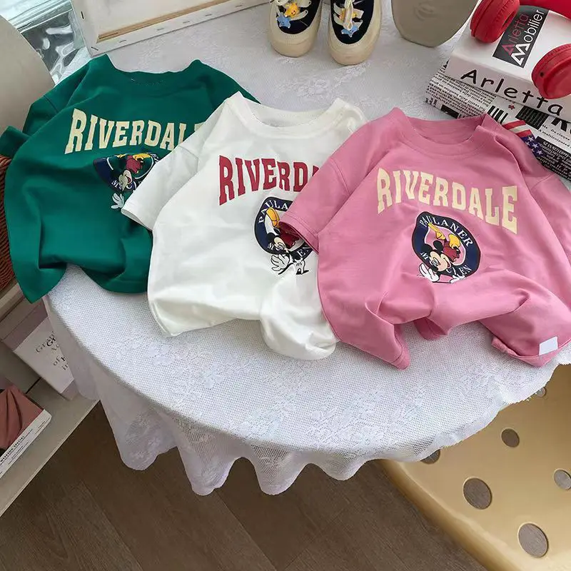 Girls Riverdale T-Shirt Short Sleeve Pure Cotton Summer 2024 - Image 6