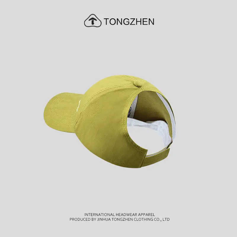 Girls Sun Hat with Logo Green Cap - Image 9