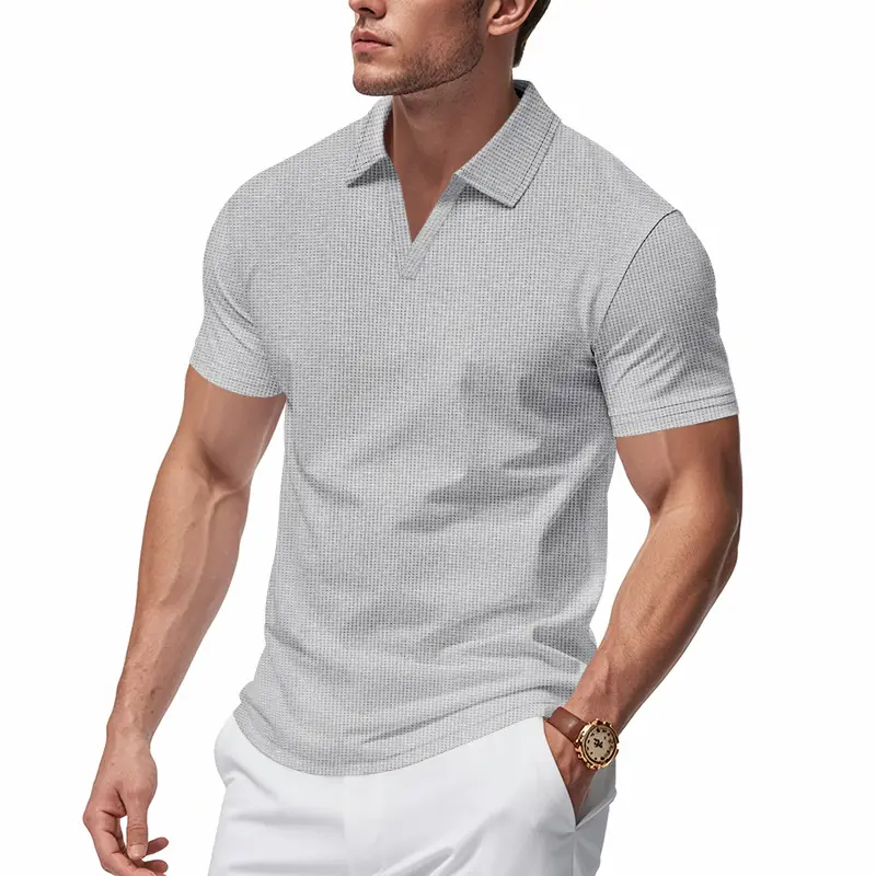 Men's 2025 Summer Polo Shirt Loose Casual Sports Jersey Short Sleeve - Image 7