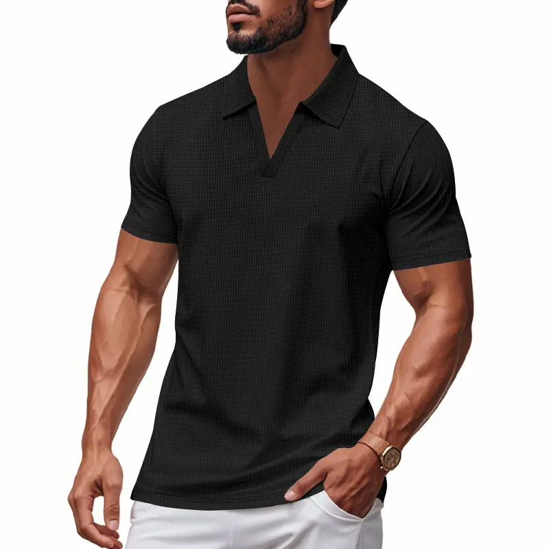 Men's 2025 Summer Polo Shirt Loose Casual Sports Jersey Short Sleeve - Image 8