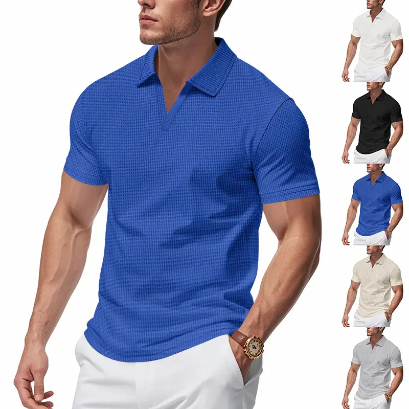 Men's 2025 Summer Polo Shirt Loose Casual Sports Jersey Short Sleeve — feature 3