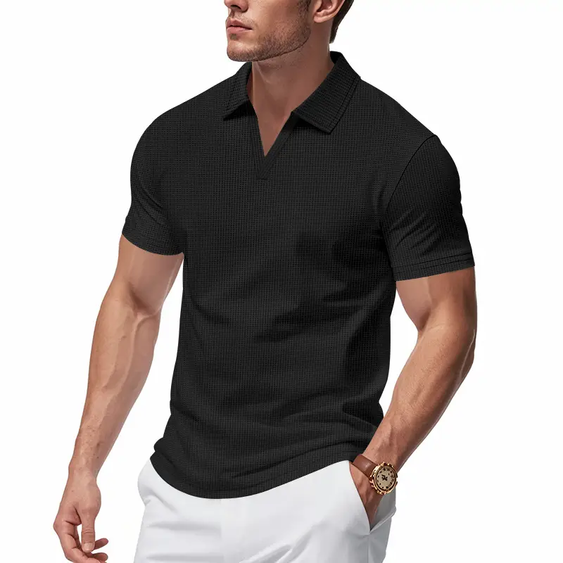 Men's 2025 Summer Polo Shirt Loose Casual Sports Jersey Short Sleeve — feature 43