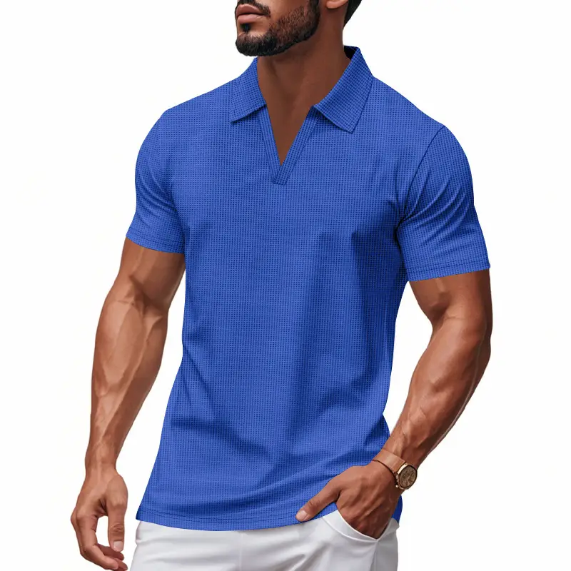 Men's 2025 Summer Polo Shirt Loose Casual Sports Jersey Short Sleeve - Image 3