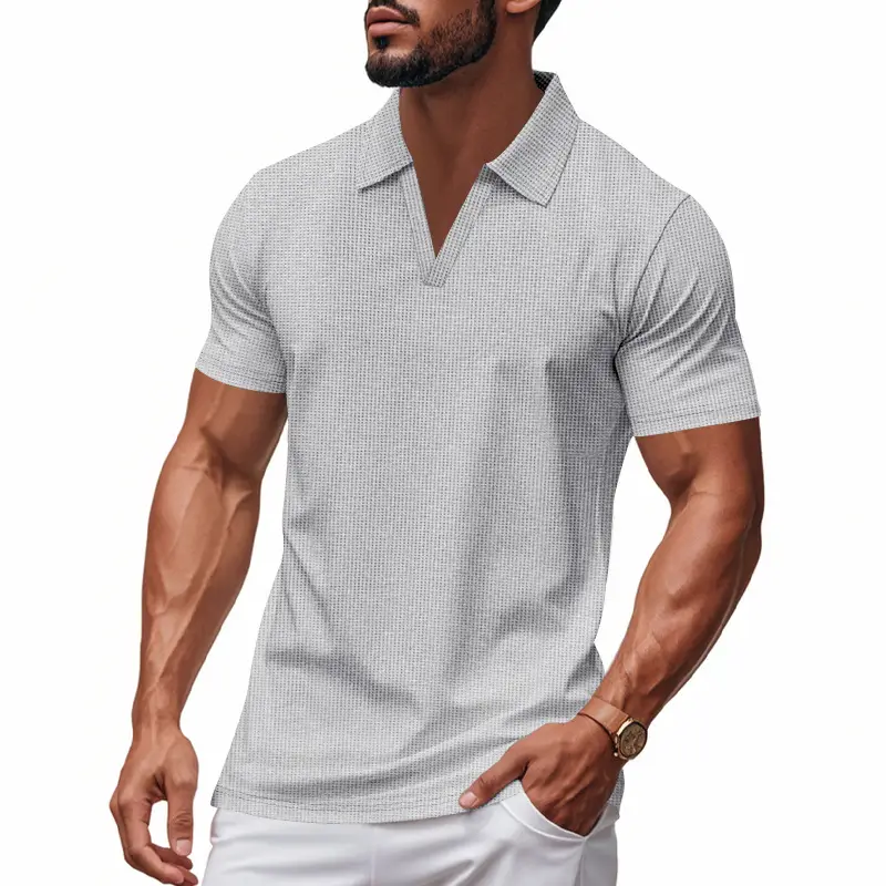 Men's 2025 Summer Polo Shirt Loose Casual Sports Jersey Short Sleeve - Image 5