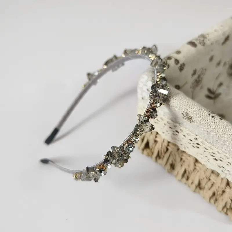 Crystal Black Diamond Hairband for Women — feature 11