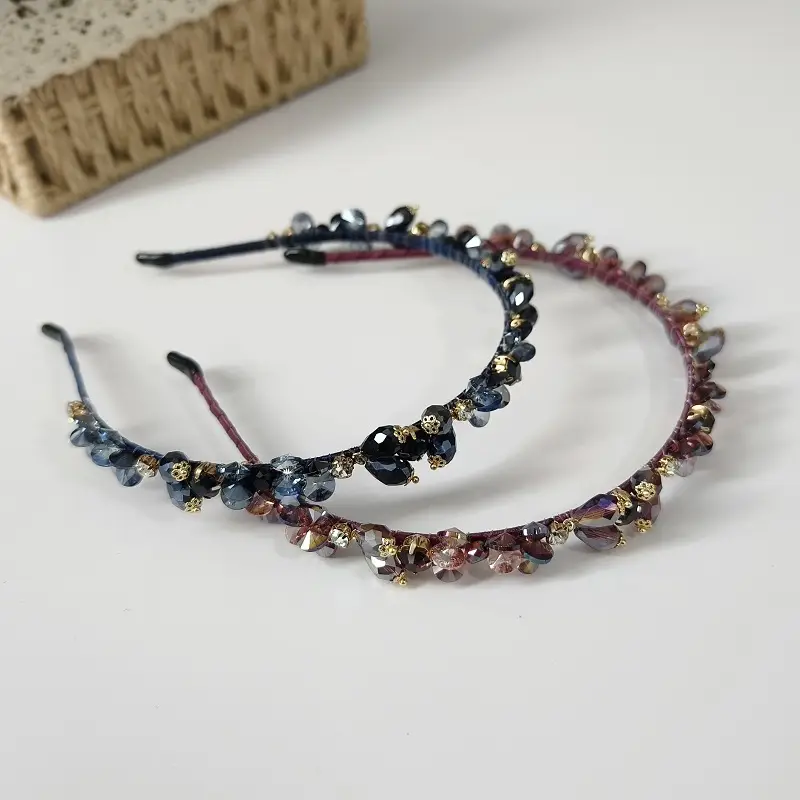 Crystal Black Diamond Hairband for Women — feature 6