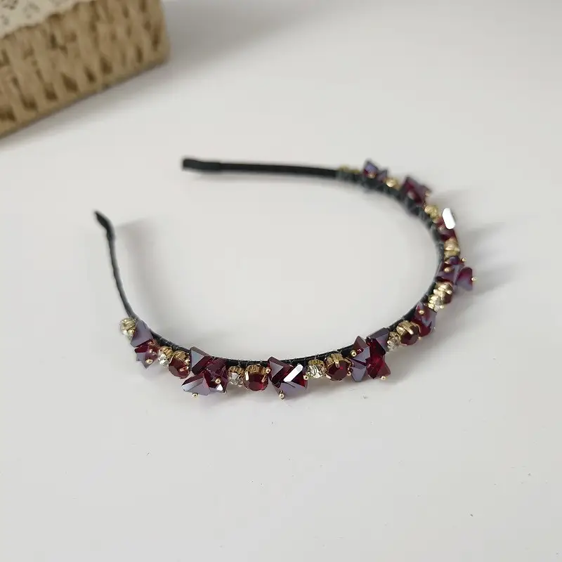 Crystal Black Diamond Hairband for Women - Image 10