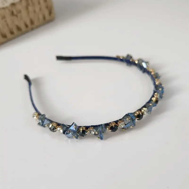 Crystal Black Diamond Hairband for Women - Image 7