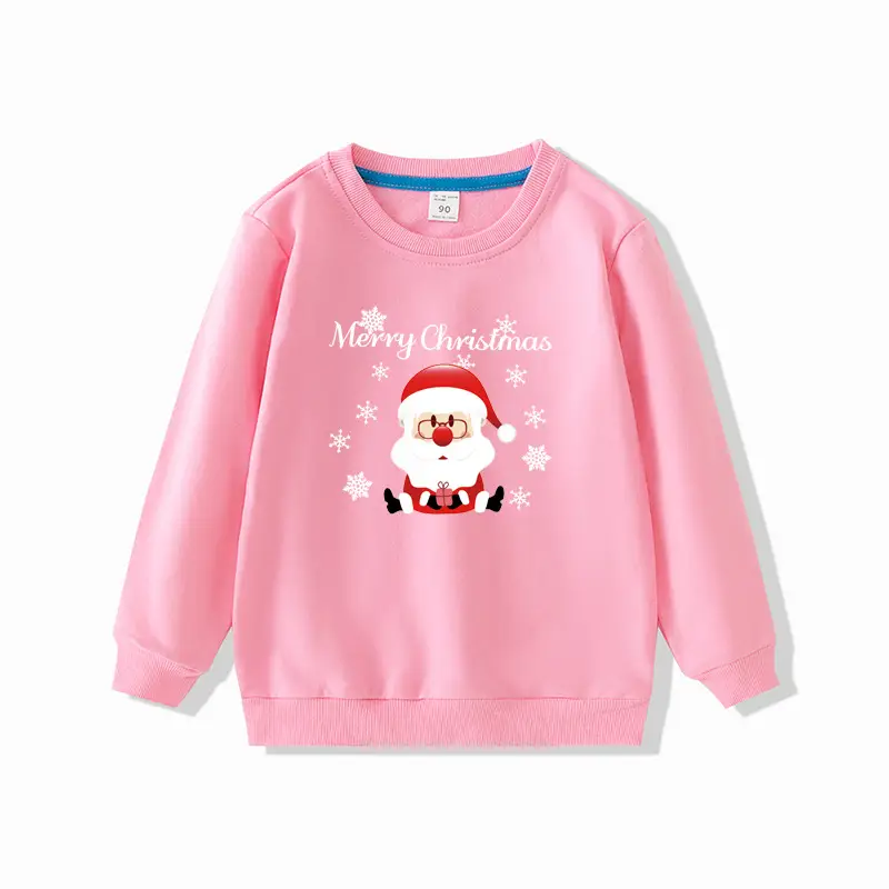 Red Christmas Pullover for Girls Spring Autumn Wear