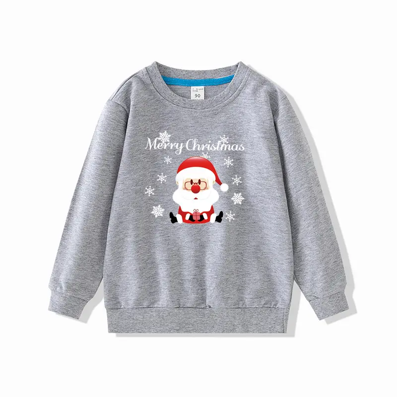 Red Christmas Pullover for Girls Spring Autumn Wear